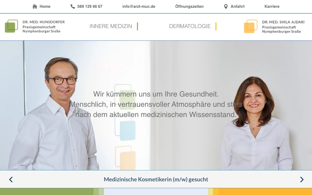 Website-Referenz arzt-muc.de