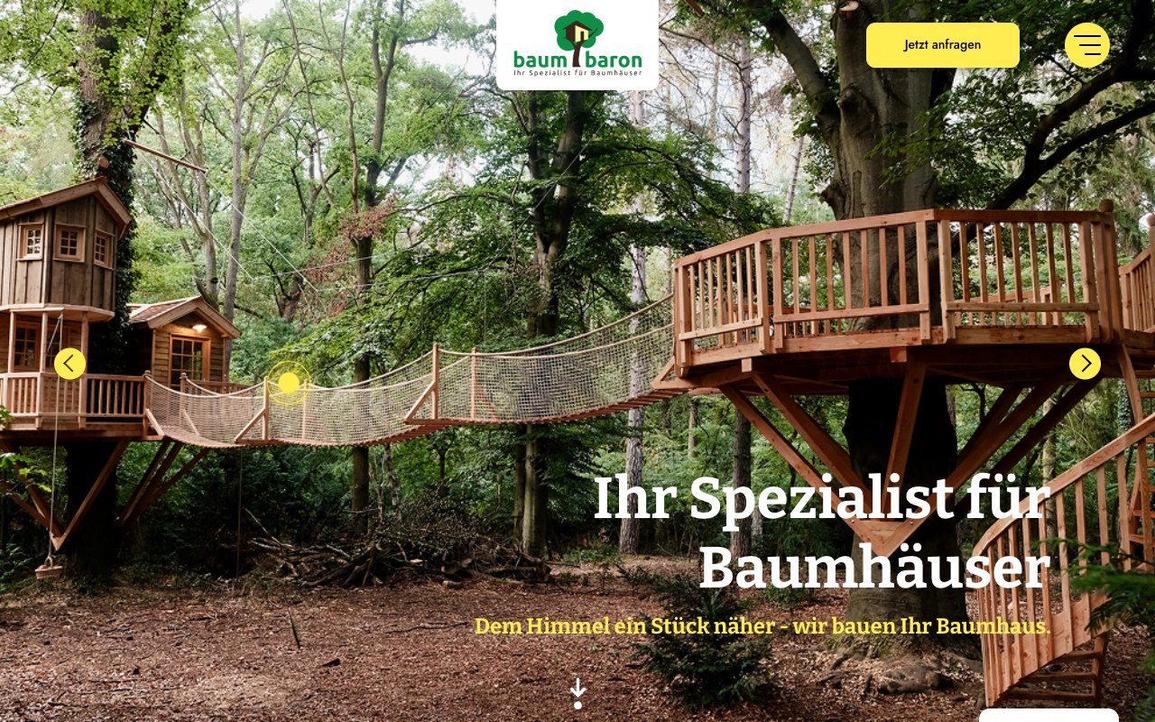 Website-Referenz baumbaron.de